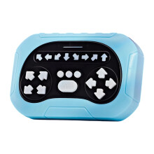 Kids Button Reaction Toy Handheld Music Rhythm Game Console for Party Activity Blue