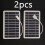 2 Pack Portable Solar Charger Panel 5V 2W USB Output Lightweight Rectangular Solar Power Charger for Outdoor Camping Hik 1