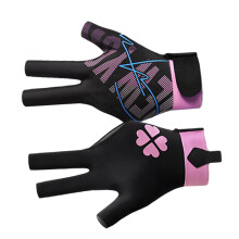 1Pc 3 Finger Show Glove Elastics Left Hand Snooker Billiard Pool Trendy cool powder S