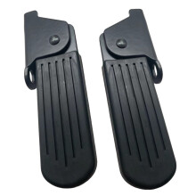 Nonslip Electric Bikes Footrest Pedals Cycling Rear Seats for Bicycles Foot Peg Black