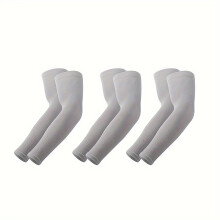 (3 Pairs Of Gray) Mangas de enfriamiento para brazos |Tejido elástico transpirable de secado rápido, deportes de verano y ciclismo.
