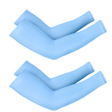 (Light Blue, 2 Pairs) 2 paires de manchons de bras de glace rafraîchissants, manchons de compression respirants de qualité supérieure,