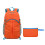 Women Nylon Backpack Foldable Backpack Casual Daypacks Large Capacity Backpack Orange 1