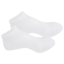 Moisturizing Foot Mask Silicone Socks Soft Gels Socks for Woman Feet Care White