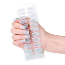 Cured Gels Nails Strips Gels Nails Wraps Bronzing Gels Nails Stickers for Party BSA0118