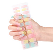 Cured Gels Nails Strips Gels Nails Wraps Bronzing Gels Nails Stickers for Party BSA0111