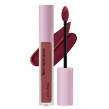Velvet Finish Liquid Lip Color with Doe-Foot Wand for Daily Makeup Lipstick 06color