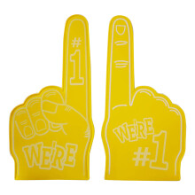 Number 1 Game Cheer Gloves Football Cheer Supplies Cheering Gestures Boy Gift Yellow