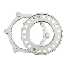 Disc Brake Mount Change Component for Center Lock Systems and Cycle Care Silver