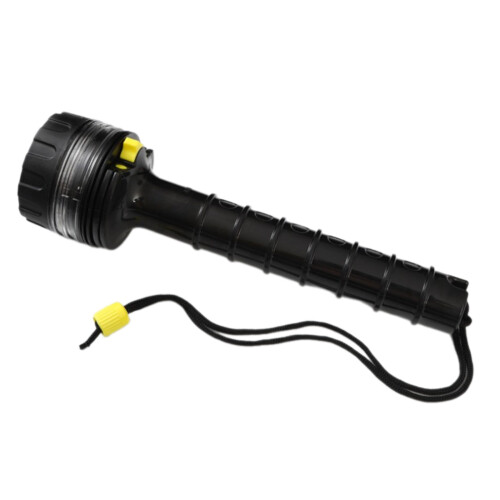 Safety Light Diving Underwaters Diving Flashlight Diving Torch Underwaters IPX8 Black