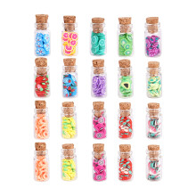 20 Count Miniature Fruit Slices Bottle Set for 1:12 Doll House Kitchen Styling