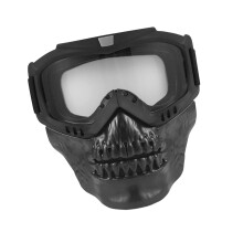 Detachable Eye Cover Full Face Mask for Motorcycle and Ski Outdoor Transparent film