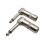 Heavy Duties 1/4" Right Angle Plugs TS Mono for Speaker Cable Patches Cable 1
