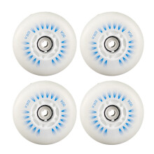 4Pcs Flashing Wheels Luminous Flashing Inline Skates Blue light magnetic  76mm