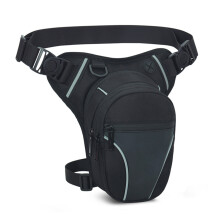 Waterproof Drop Leg Bag Outdoor Hiking Waist Pack Motorcycle Cycling Fanny Pouch Black