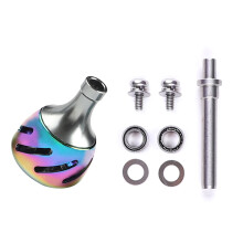 Fishing Reel Handle Knob Metal Fishing Rocker Water Drop Shaped Reel Accessories 35mm