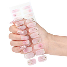Cured Gels Nails Strips Gels Nails Wraps Bronzing Gels Nails Stickers for Party BSA0123