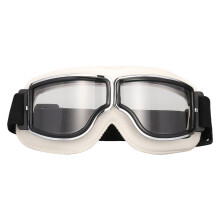Outdoor Eyewears Glasses with Twin Lens for Motorcycle Travel and white transparent fi