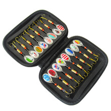 16Pcs Spoon Hard Fishing Lures, Metal Fishing Lures, Fishing Sequins Lures Baits Type B