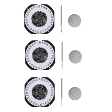 3X Movimiento de Reloj de Cuarzo Japonés VX32 VX32E Date At 3 con Vástago de Ajuste Y Accesorios Piezas de Reparación de Reloj de Batería