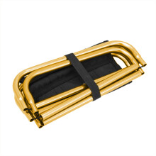 Portable Folding Camping Stool Comfortable Seats for Outdoor Activity & Picnic Gold