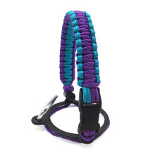 Safety Handle Carabiner Insulated Bottle Handle Wide Mouths Bottle Strap Cord Purple blue