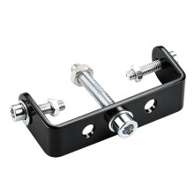 Bikes Rear Rack Install Plates with Metal U Shape Bracket for Cargo Rack Works Black