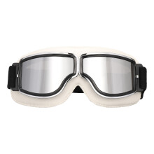 Wind and Dust Cover Eyewears Glasses with Padded Frame for Motorcycle white silver flakes