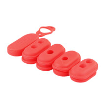 Water Proof Electric Scooter Silicone Plugs Charging Interfaces Port Protectors Bright red