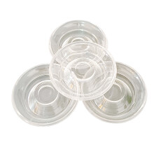 4Pcs Piano Foot Pads Plastic Pianos Caster Cups Floor Protector Easy to Use Clear