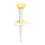Plastic Golf Tees With Quick Twist Lock Mechanism And Visual Alignment Features Yellow 1
