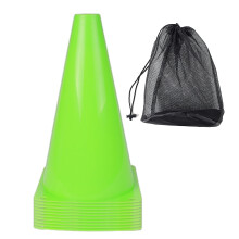 10Pcs Soccer Agilitys Cone Football Training Maker Bucket Traffic Safety Cone Green