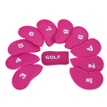 Golfs Club Cover Iron Headcover Golfs Club Head Cover Golfs Gifts for Men Women Rose Red