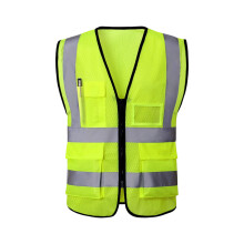 Front Fastening Reflective Vest with Carry Pockets for Outdoor Checks 1