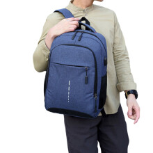 Backpack Large Capacity Pack with Reflective Strips for College Travel School Blue