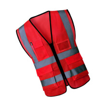 Bright Trim Work Vest with Carry Pockets and Front Fastening Access 3