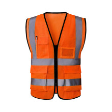 Reflective Task Vest with Front Fastening and Tool Pocket Storage 2