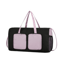 Multipurpose Travel Folding Bag with Adjustable Straps for Hiking and Sports Purple