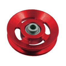 Round Fitness Pulley Wheel Bearing Replacement Equipment for Fitness Equipments Red