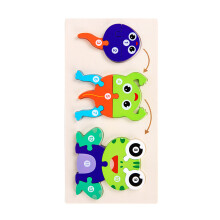 Handheld 3D Puzzle Life Growth Learning Puzzle Brain Game School Kids Gift frog