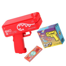 Unique Festival Money Blasters Handheld Cash Shooter for Celebration and Event Red 2