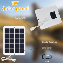 (3W) Lichtgewicht zonnepanelen |Energiecentrales voor buiten, fotovoltaïsche cellen, opladers voor telefoons, powerbanks, ventilatoren |Kamperen