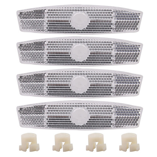 4Pcs/set Highly Reflective Bikes Wheel Reflectors Bikes Reflectors for Bikes White