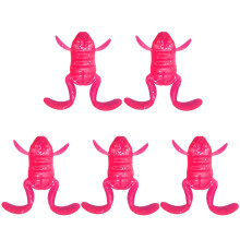 5Pcs Freshwater Fishing Frogs Lures Artificial Swimbait Floating Frogs Lures Pink 10g
