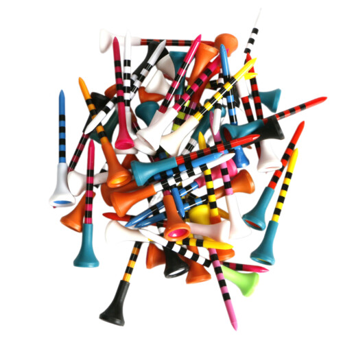 30Pcs Colorful Plastic Tees Replacement Training Practice Tees Golfs Accessorys 83mm