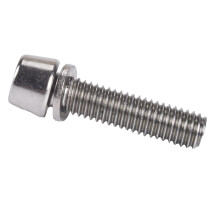 10Pcs High Precisions Steels Tapered Head Bolts Screw for Road, Mountain Bike Steel Color