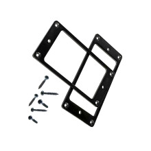 Electric Guitar Accessory 2PCS Metal Humbucker Pickup Frames with Installation Black