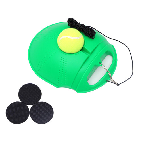 Tennis Practice Rebounder Trainer Set with String Solos Tennis Trainer Practice Green