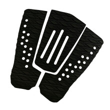 Contact Pattern Surfboard Tail Deck Grip Pad for Rear Foot Board Control Use Black