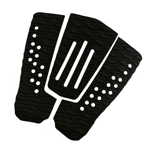 Contact Pattern Surfboard Tail Deck Grip Pad for Rear Foot Board Control Use Black